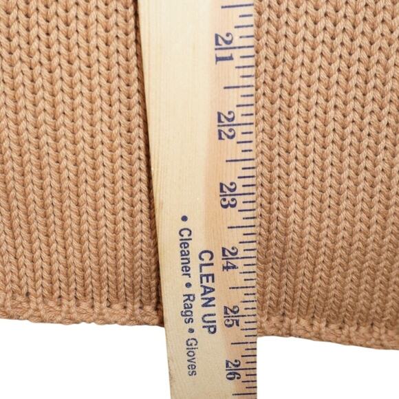 ZARA Boho Knit Sweater Womens Large Lace-Up Sleeve 100% Cotton Spain - Picture 8 of 11